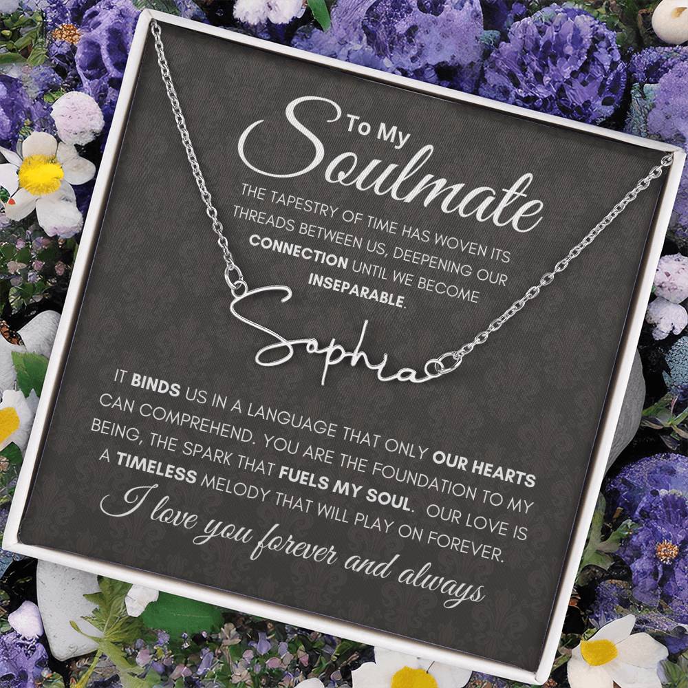 Soulmate Tapestry Name Necklace