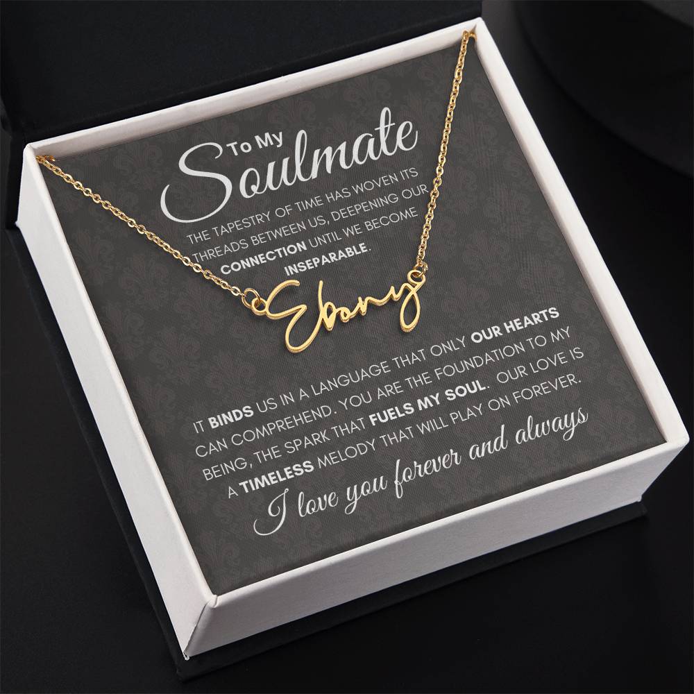Soulmate Tapestry Name Necklace