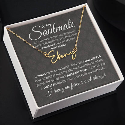 Soulmate Tapestry Name Necklace