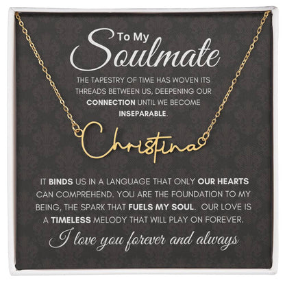 Soulmate Tapestry Name Necklace