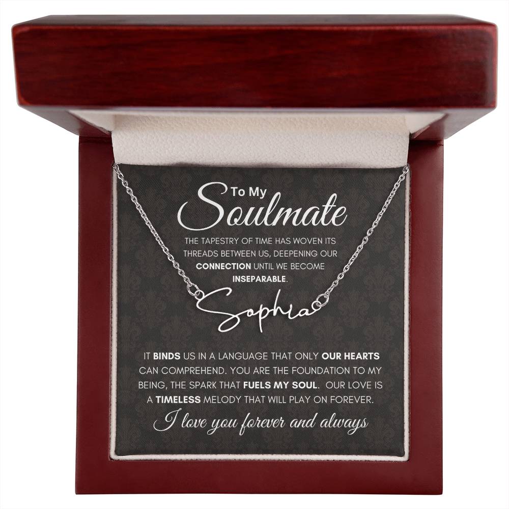 Soulmate Tapestry Name Necklace