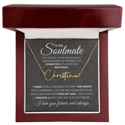 Soulmate Tapestry Name Necklace