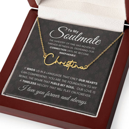 Soulmate Tapestry Name Necklace
