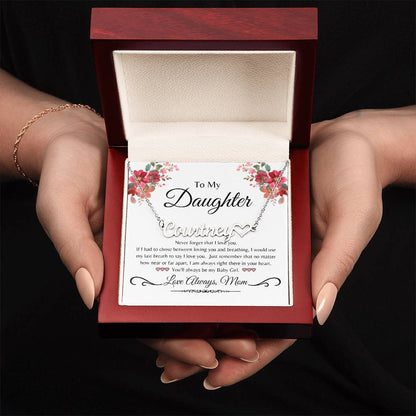 To My Daughter from Mom- Personalized Name with Heart