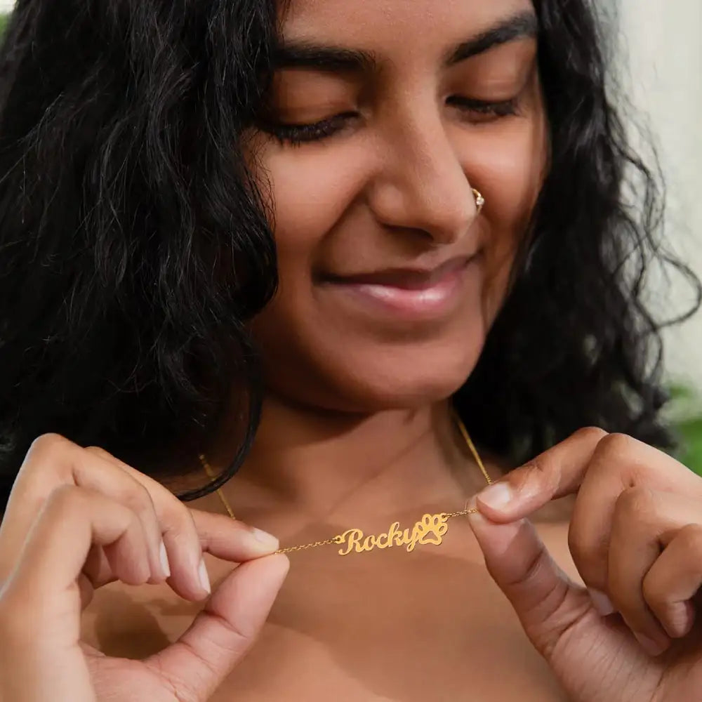 To My Mom Personalized Paw Necklace You Gave Me A Home