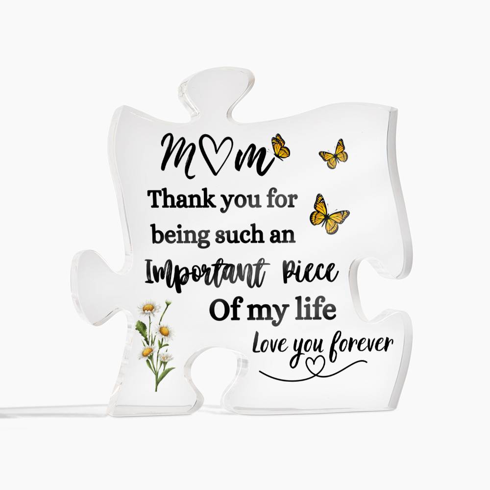 MOM | Important Piece of my Life| Puzzle Acrylic