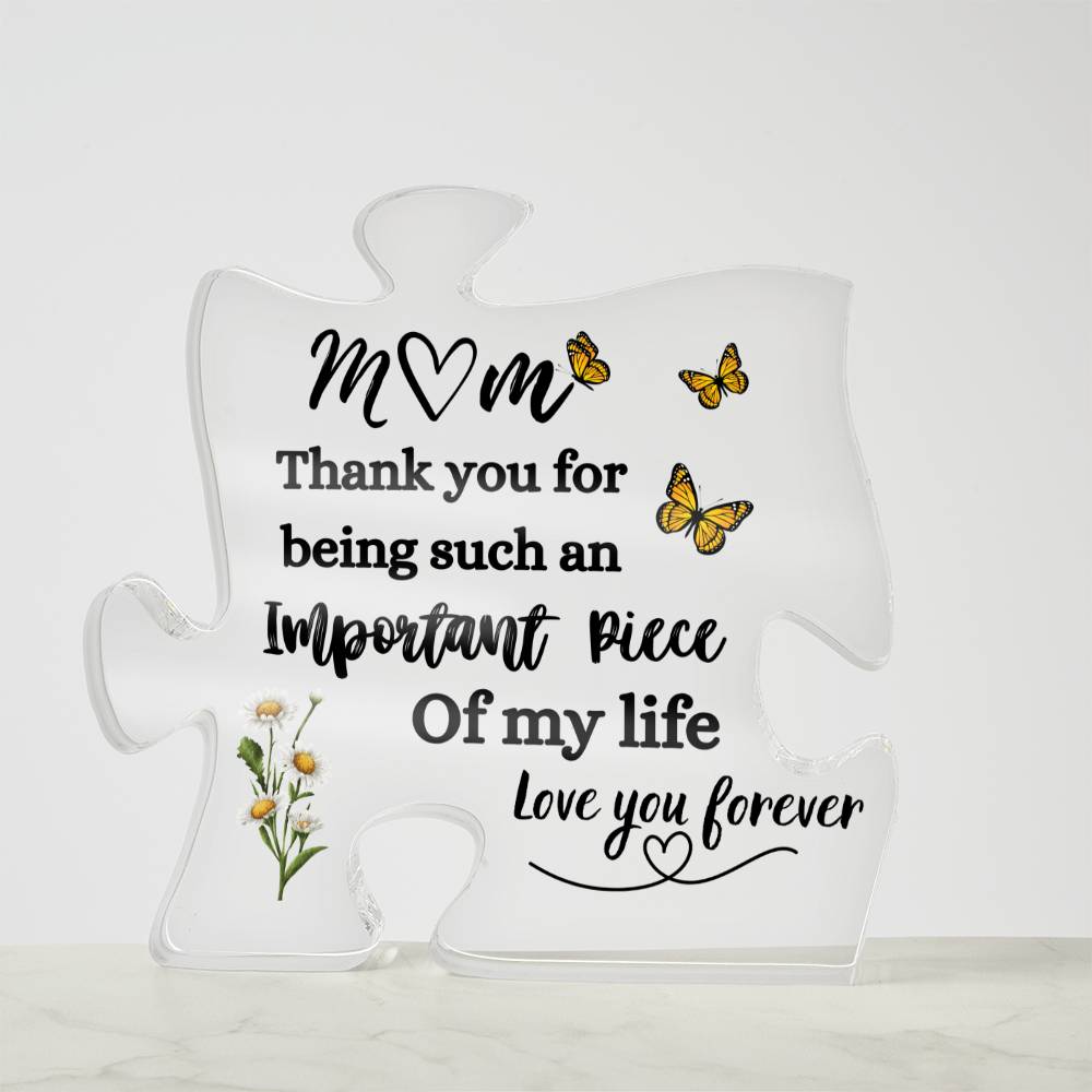 MOM | Important Piece of my Life| Puzzle Acrylic