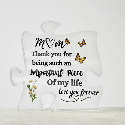 MOM | Important Piece of my Life| Puzzle Acrylic