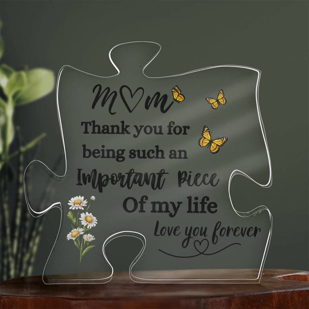 MOM | Important Piece of my Life| Puzzle Acrylic