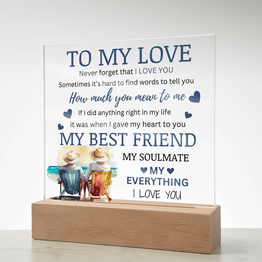 Soulmate Acrylic Beach