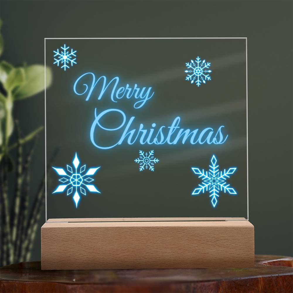 Merry Christmas Neon Acrylic