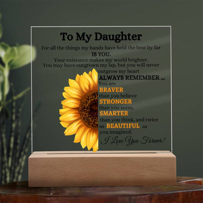 Daughter Sunflower Acrylic