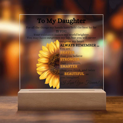 Daughter Sunflower Acrylic