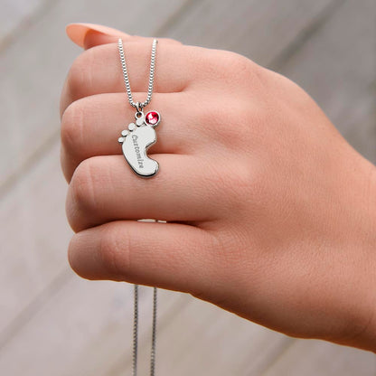 TO MY MOMMY | Baby Feet Necklace