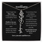 Granddaughter Month Flower Name Necklace