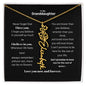 Granddaughter Month Flower Name Necklace