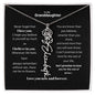 Granddaughter Month Flower Name Necklace