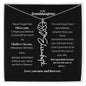 Granddaughter Month Flower Name Necklace