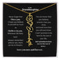 Granddaughter Month Flower Name Necklace