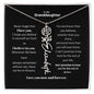 Granddaughter Month Flower Name Necklace