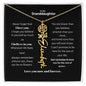 Granddaughter Month Flower Name Necklace