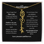 Granddaughter Month Flower Name Necklace