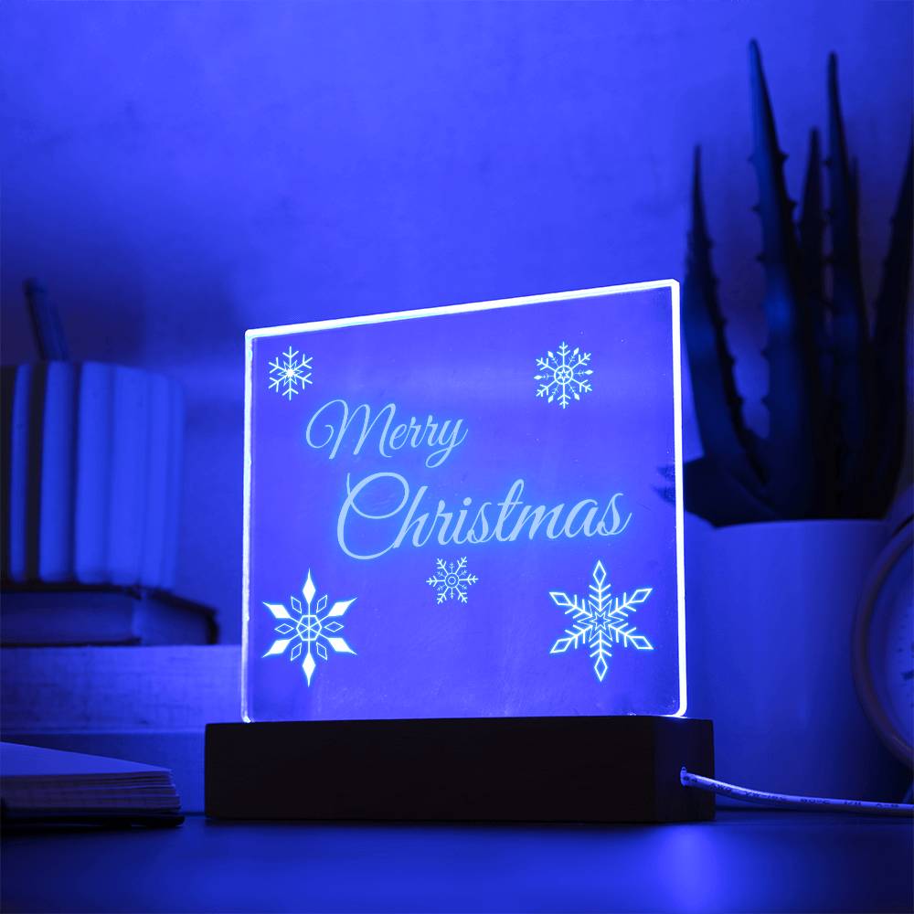 Merry Christmas Neon Acrylic
