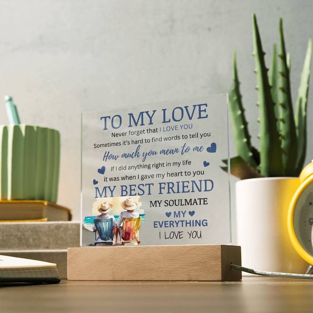 Soulmate Acrylic Beach