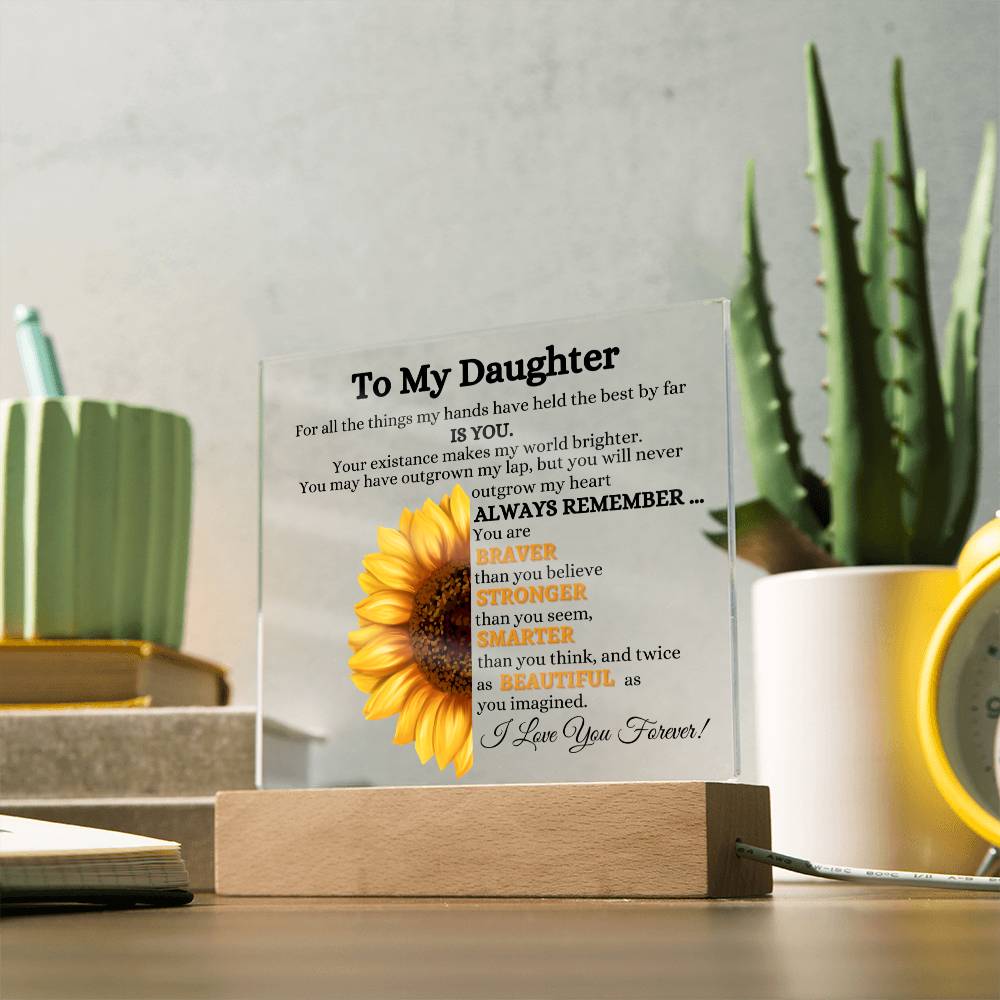 Daughter Sunflower Acrylic