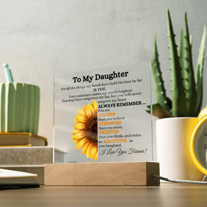 Daughter Sunflower Acrylic