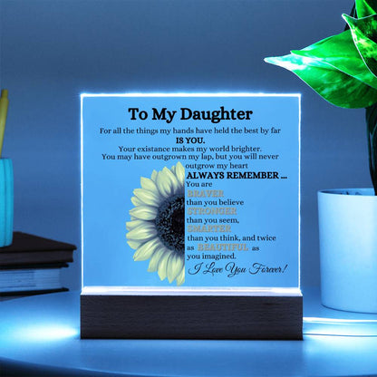 Daughter Sunflower Acrylic