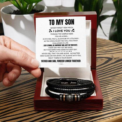 To My Son Never Forget forever Linked Father