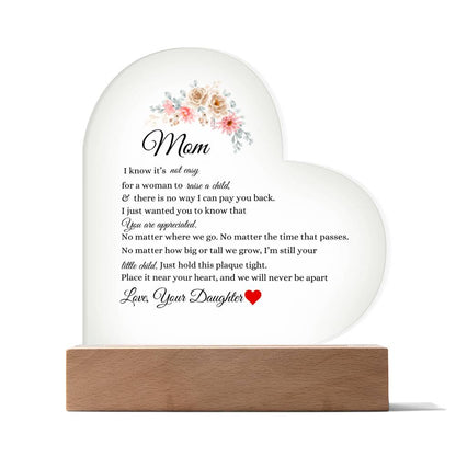 TO MOM | ACRYLIC HEART
