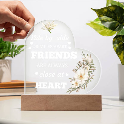 Friends Acrylic Heart
