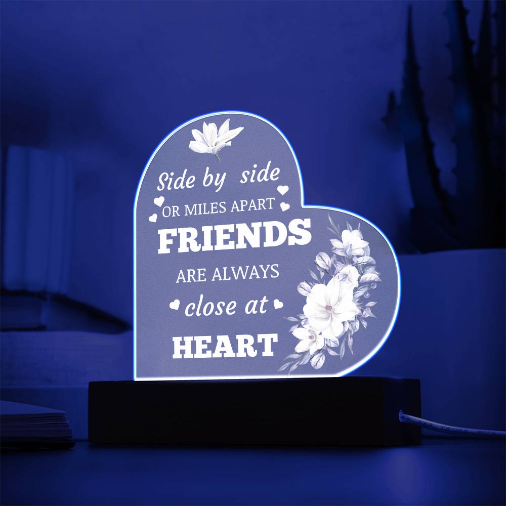 Friends Acrylic Heart