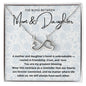 Mom And Daughter Bond Between Us Endless Love Necklace