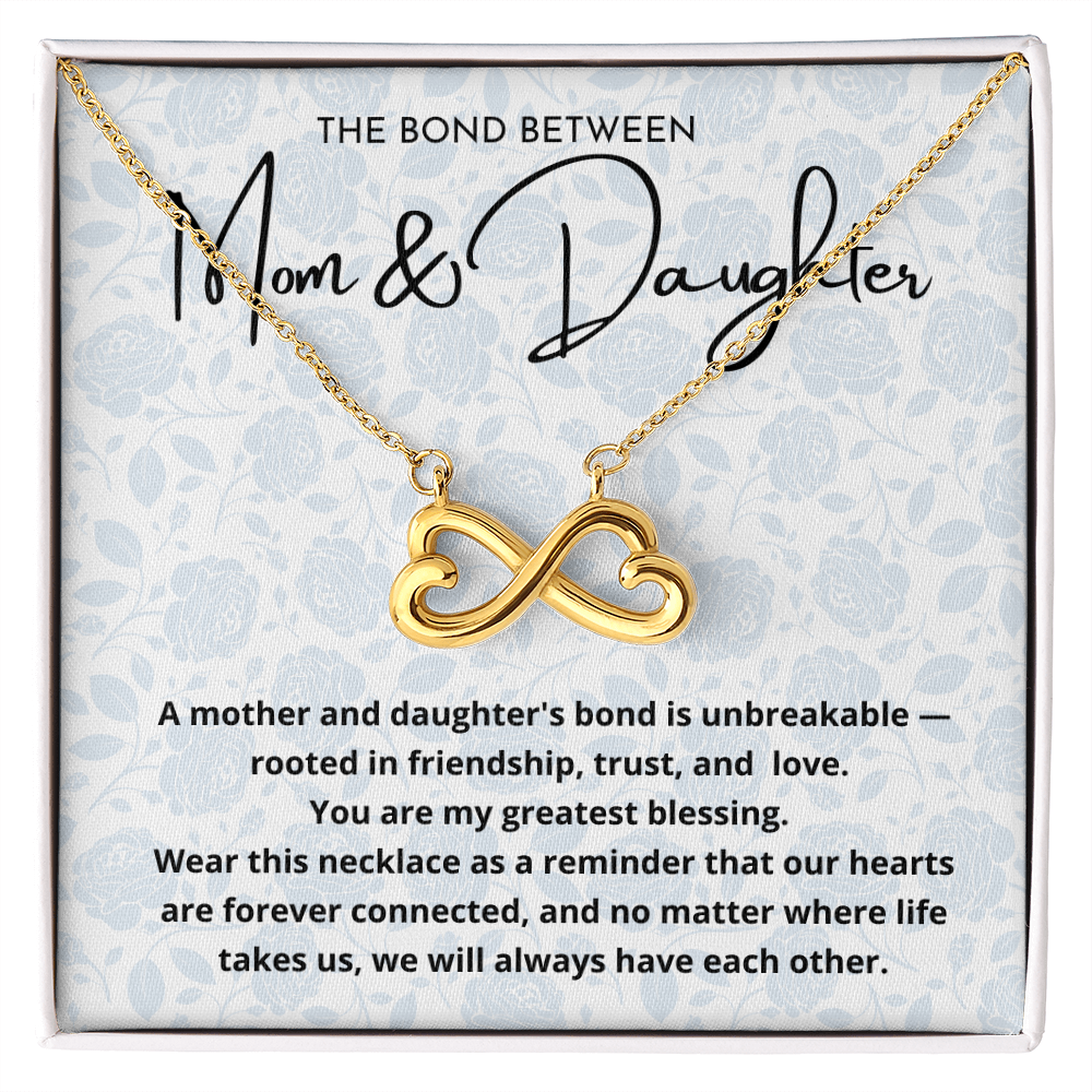 Mom And Daughter Bond Between Us Endless Love Necklace