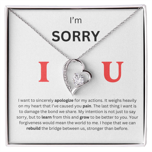 I'm Sorry Heart Necklace