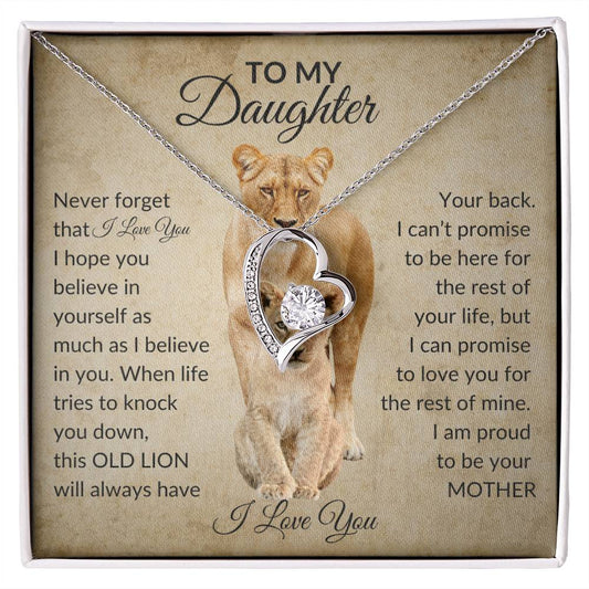 To My Daughter | Lion Mother| Forever Love necklace