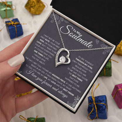 To My Soulmate - First and Last - Forever Love Necklace