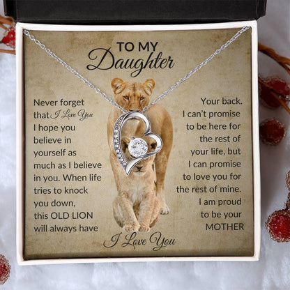 To My Daughter | Lion Mother| Forever Love necklace