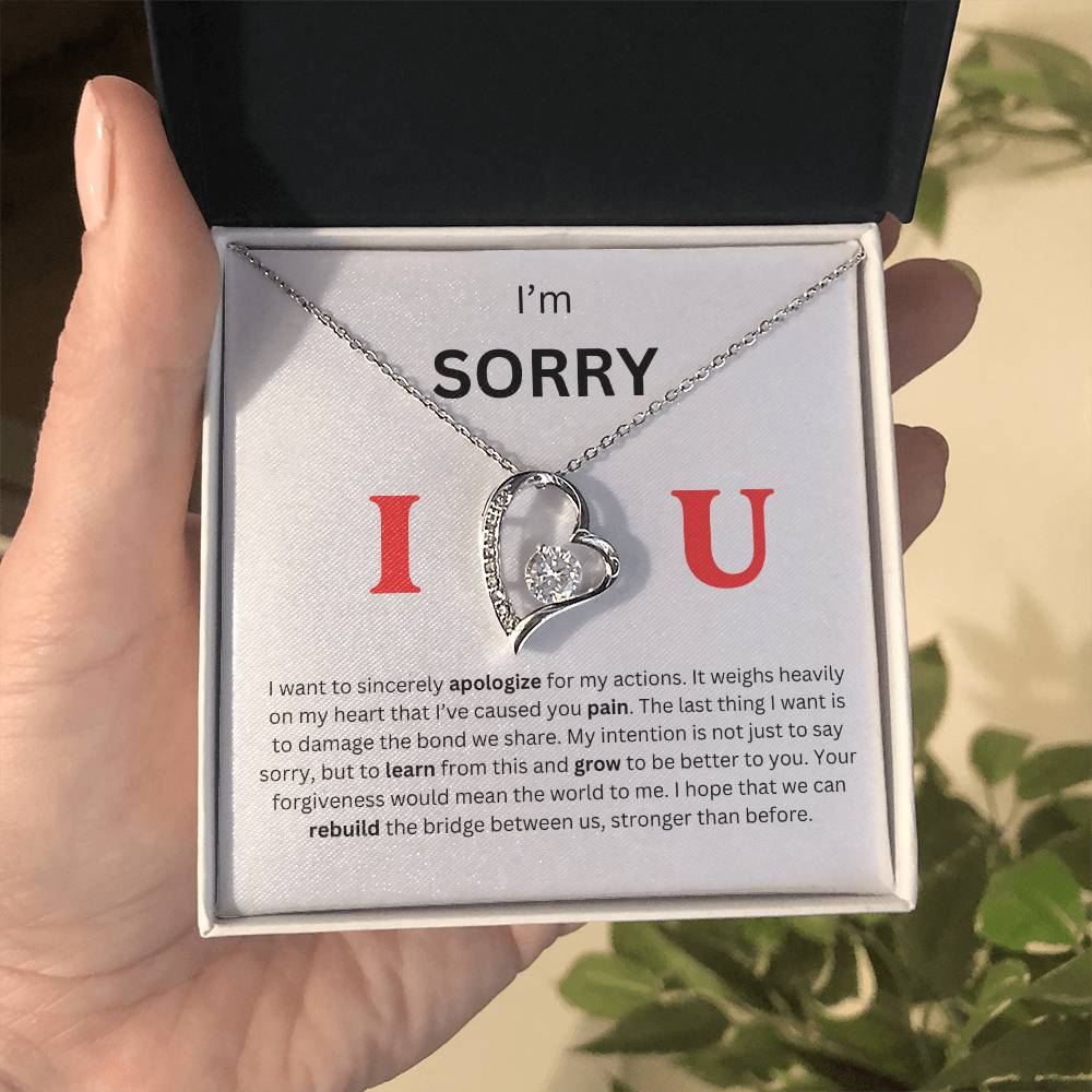 I'm Sorry Heart Necklace