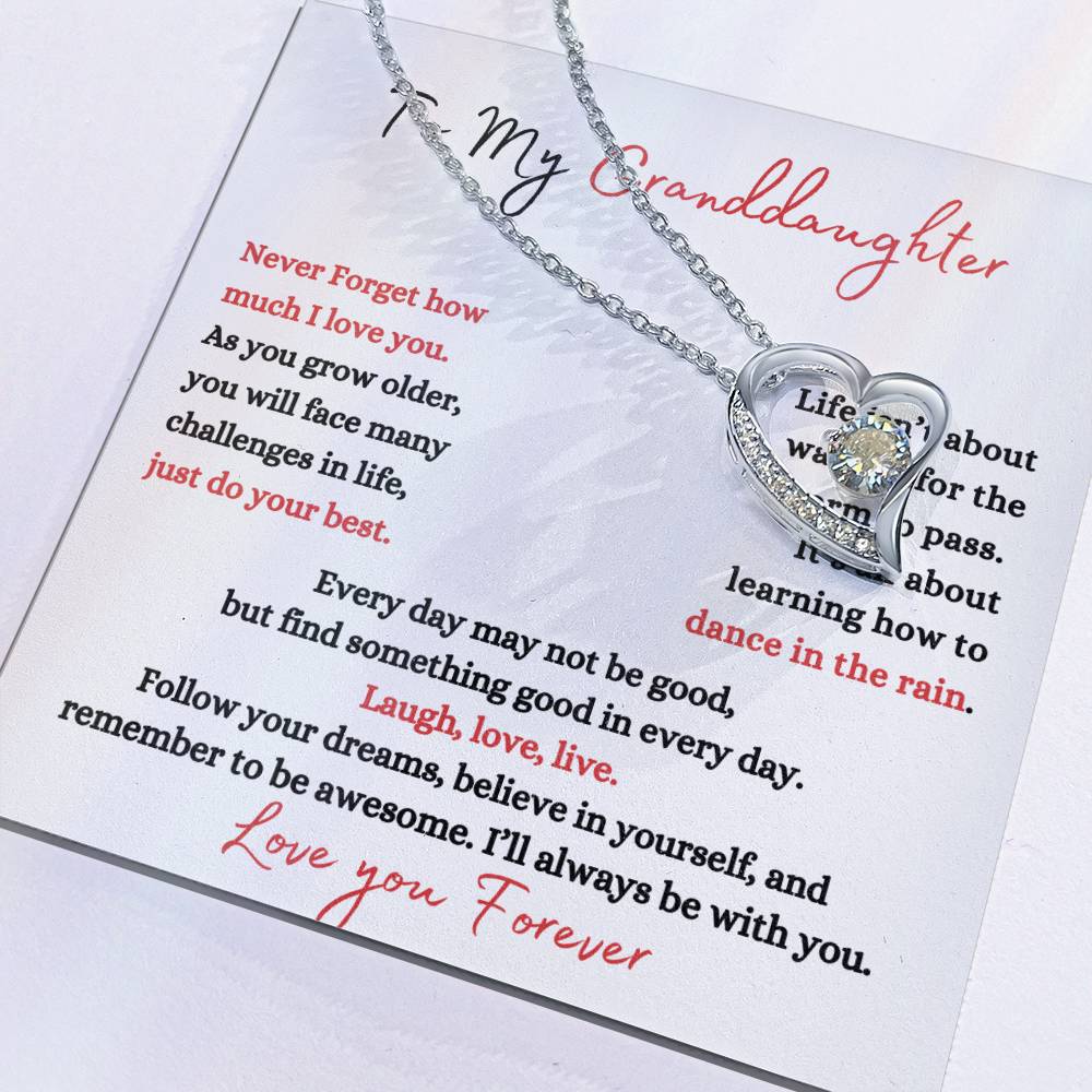 Granddaughter Dance in the Rain | Forever Love Necklace