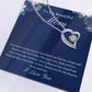 To My Beautiful Mom - Blue Flower Forever Love Necklace