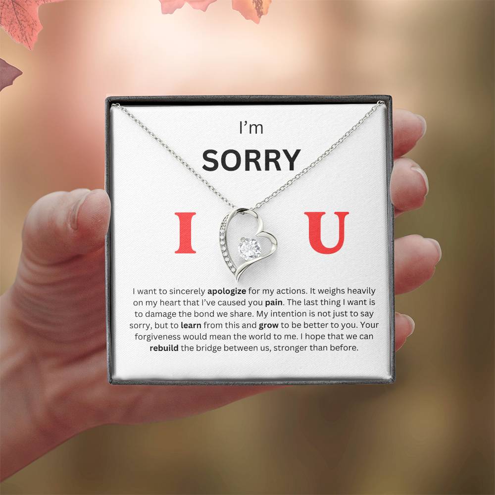 I'm Sorry Heart Necklace
