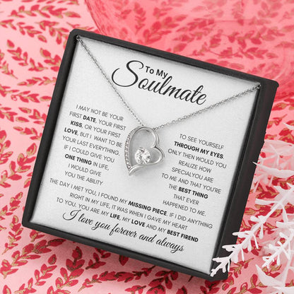 Soulmate - Not Your First, But Your Last - Forever Love Necklace