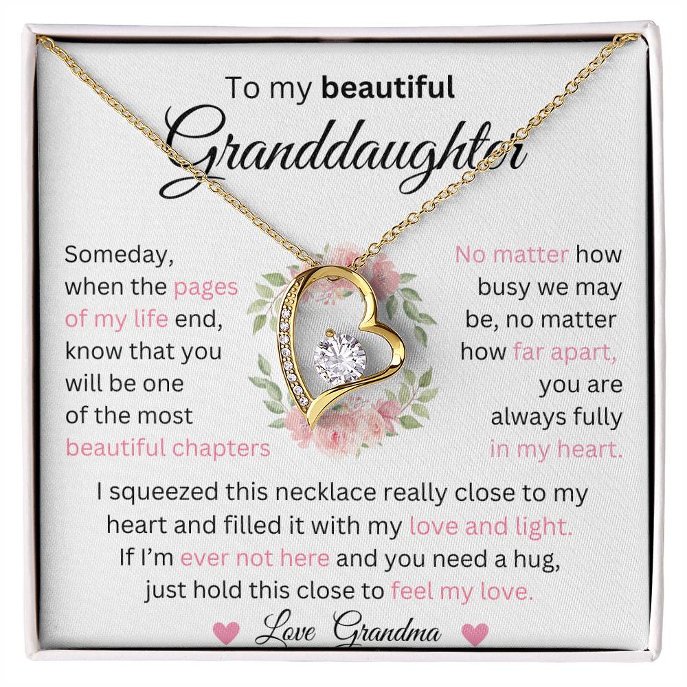 To My Beautiful Granddaughter
