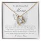 To My Beautiful Mother - Butterfly Forever Love Necklace