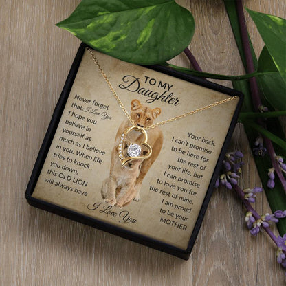 To My Daughter | Lion Mother| Forever Love necklace