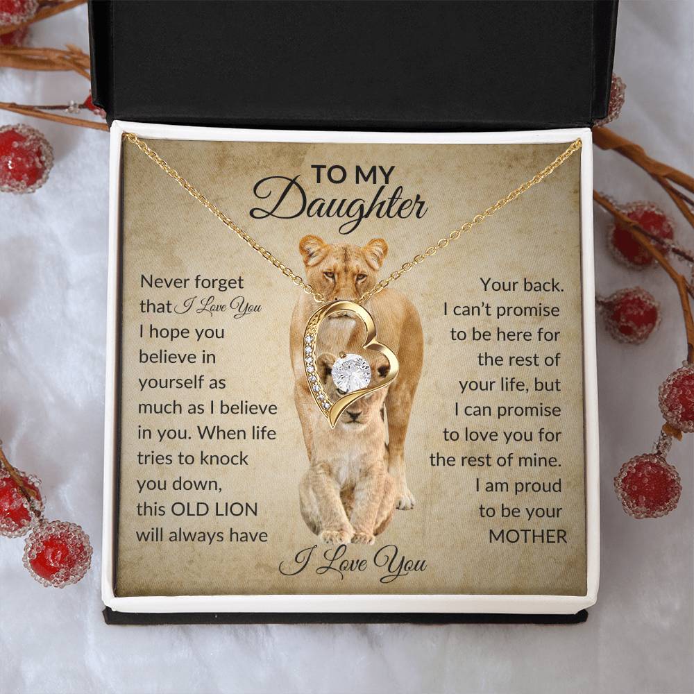 To My Daughter | Lion Mother| Forever Love necklace